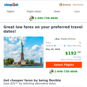 Fly to New York City for Less with CheapOair!