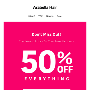 Your Faves Wigs : 50% Off Everything