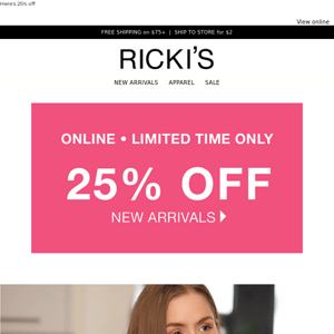 Ricki's, aren't you a sweetheart!? 😘