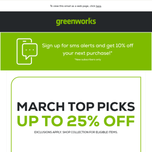 March Into Savings!