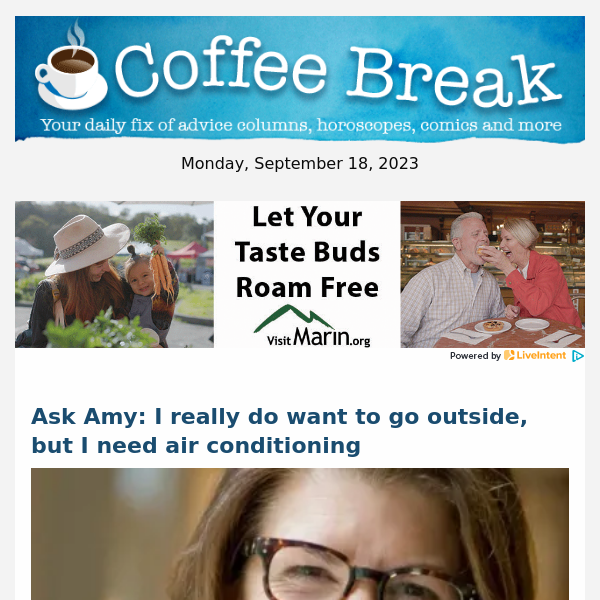 Ask Amy: I really do want to go outside, but I need air conditioning