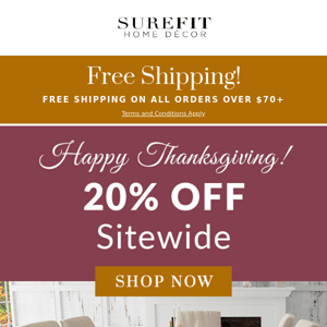 The Thanksgiving Sitewide Sale Ends Soon