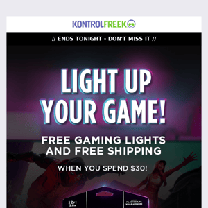 🚨Final Hours To Get Your Free Gaming Lights!