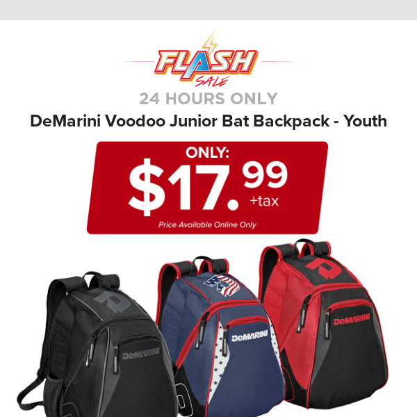 🔥  24 HOURS ONLY | DEMARINI YOUTH BACKPACK | FLASH SALE