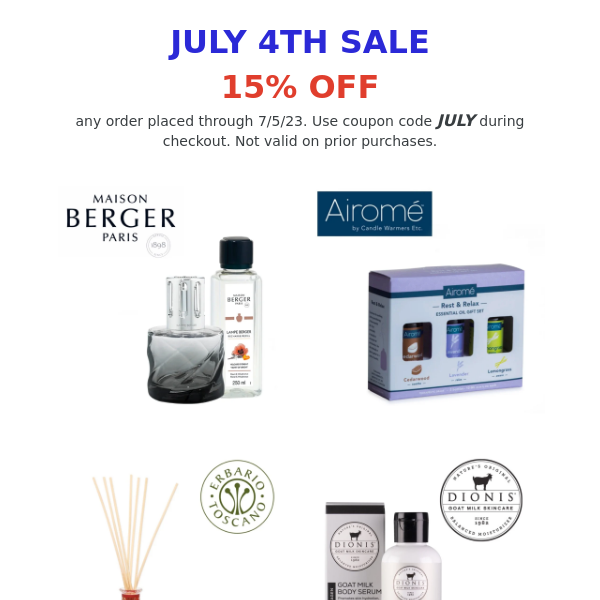 July 4th Sale Starts Now