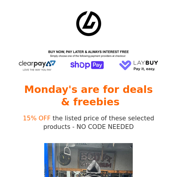 Don't miss out on our Monday deals and get rewarded with free gifts!