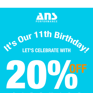 It's our birthday! 🎈20% OFF Sitewide