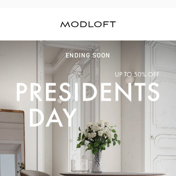 It's Today! Celebrate Presidents' Day in Style with Up to 50% Off!