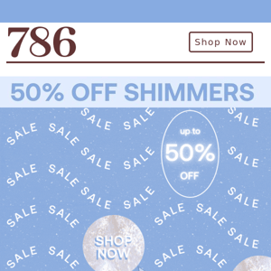 10% Off SITEWIDE + 50% Off Shimmers 💙🤍