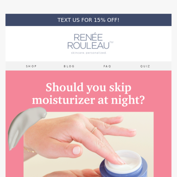 Renée's Nighttime Skincare Tips 🌙