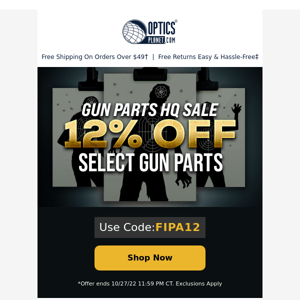 12% OFF Select Gun Parts