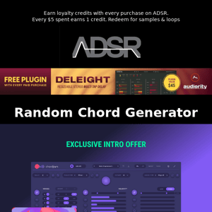 $39 for Chordjam Random Chord Generator + 25 Exclusive Presets