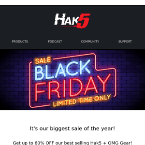 Hak5 Black Friday SALES! 🛒