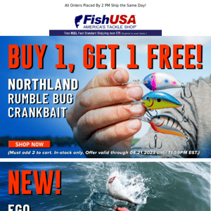 You Can't Beat Buy 1, Get 1 Free Northland Rumble Bugs!