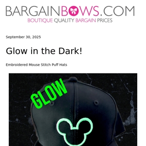 Glow in the Dark Mouse Hats!  🐭