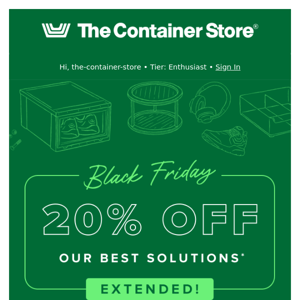 EXTENDED: 20% OFF + New Items Added For Black Friday!