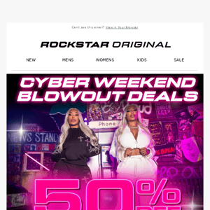 CYBER WEEKEND BLOWOUT IS HERE✨50% OFF