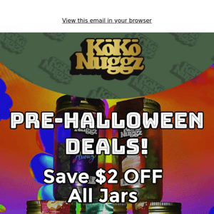 Pre-Halloween Discount, Save on all Jars!