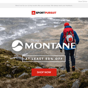 Montane - At Least 50% Off + More