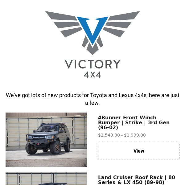 New products from Victory 4x4!