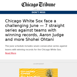 Challenging June for White Sox