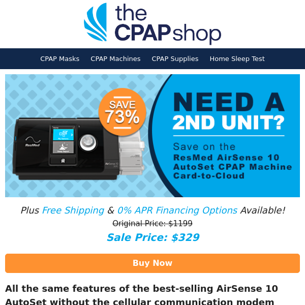 MVP (Most Valuable PAP!) 🏆 ResMed Airsense 10 Card-to-Cloud ONLY $329!