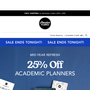 ☎️ LAST CALL: 25% OFF Academic Planners + BOGO FREE