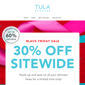 30% off sitewide won’t last forever