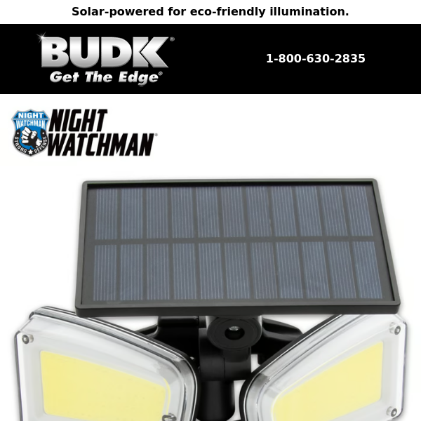 Keep intruders at bay with Night Watchman's Solar Security Light