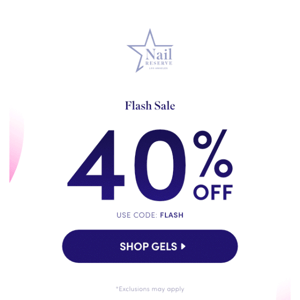 ⭐ Don't miss out! Flash ⚡ SALE | 40 % OFF Sitewide ⚡