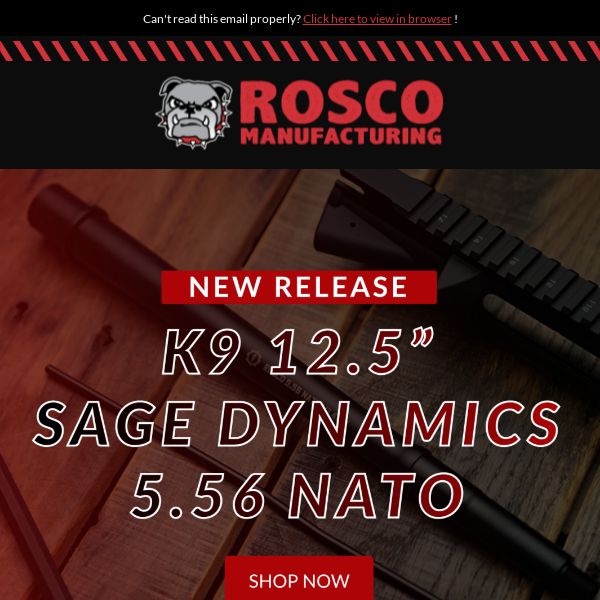 Sage Dynamics 12.5” K9 Barrel Release