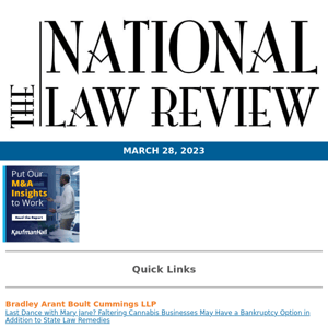 Cannabis Legal News from the National Law Review       　