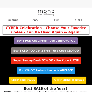 🎉 CYBER Mix & Match BOG2 & 50% OFF Deals!