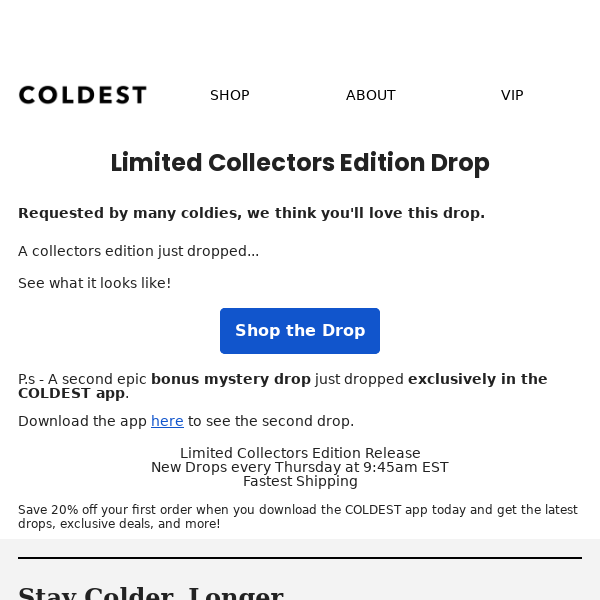 New Pink Reflections Limitless Drop at COLDEST! 🎉 - The Coldest Water