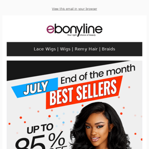 👍 Hurry! End-of-the-Month Sale on Top July Wigs!
