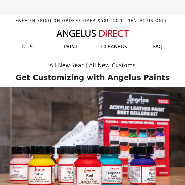 Angelus Best Sellers Leather Paint Set