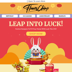 Bring ONG Luck, This CNY 🐇🤑