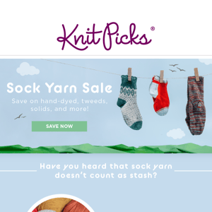 The Sock Yarn Sale is back!