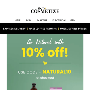 HUGE Discounts on Natural Products - Up to 60% + EXTRA 10% off