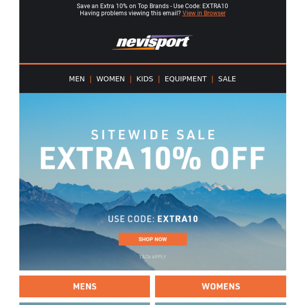 Extra 10% off Sitewide