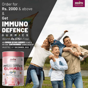 Get Immuno Defence Gummies with Purchase of Rs.2000 or More - Limited Period Offer