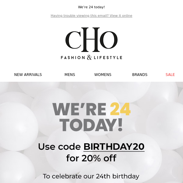 Celebrate our birthday with us! 🥳