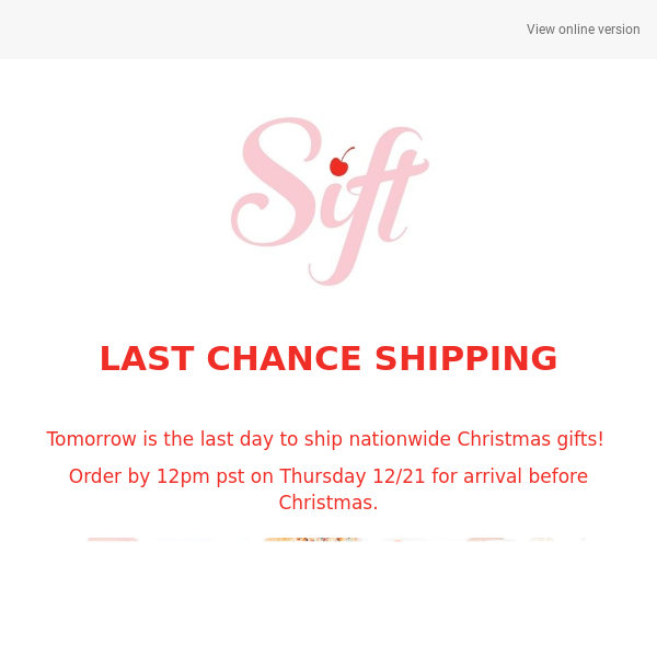 Last Chance Gifting!