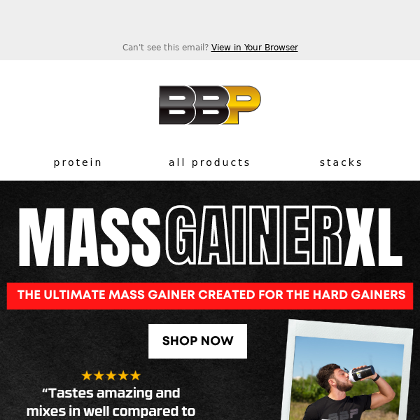 💪 Get Bigger, Faster: Mass Gainer XL on Sale This Black Friday!