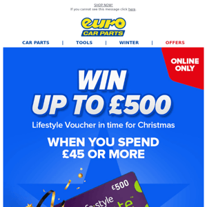Win Up To £500 When You Spend £45 Or More! | Find More Great Offers Inside...