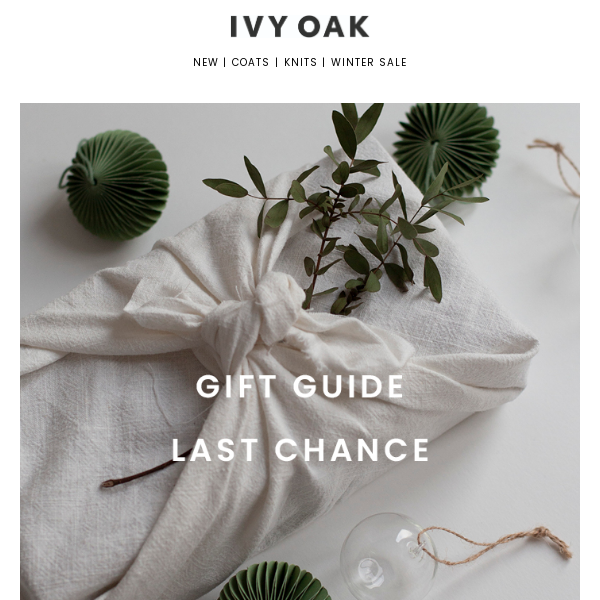 GIFT GUIDE - LAST CHANCE