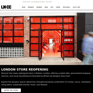 London Store Open: A Refreshed Vision