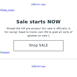 SALE starts RN: up to 50% 📣