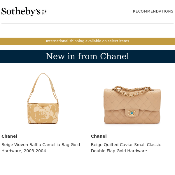 New in this month: Chanel, Hermès, Louis Vuitton and more - Sotheby's