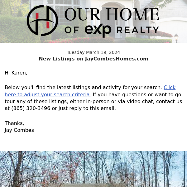 New Property Listings on JayCombesHomes.com